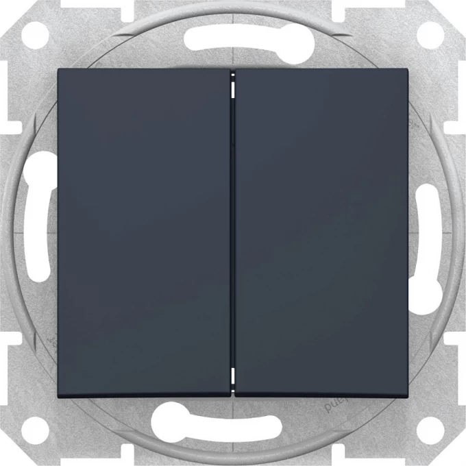 2-клавишный выключатель SCHNEIDER ELECTRIC SEDNA, сх.5а, 10А, 250В, ГРАФИТ SDN0300170 2-клавишный выключатель SCHNEIDER ELECTRIC SEDNA, сх.5а, 10А, 250В, ГРАФИТ SDN0300170