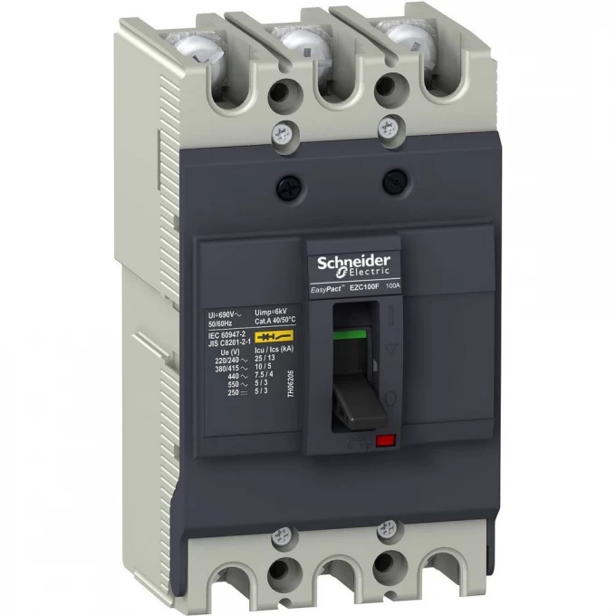 Автоматический выключатель SCHNEIDER ELECTRIC EASYPACT EZC100 10KA/400В 100 A EZC100F3100 Автоматический выключатель SCHNEIDER ELECTRIC EASYPACT EZC100 10KA/400В 100 A EZC100F3100