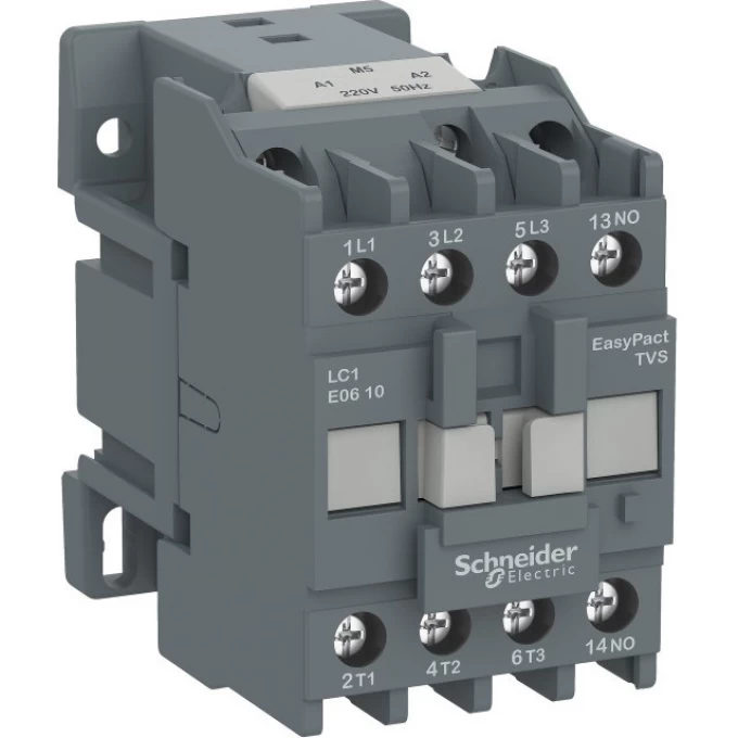 Контактор SCHNEIDER ELECTRIC EASYPACT TVS 1НЗ 25А 400В AC3 220В 50ГЦ LC1E2501M5 Контактор SCHNEIDER ELECTRIC EASYPACT TVS 1НЗ 25А 400В AC3 220В 50ГЦ LC1E2501M5