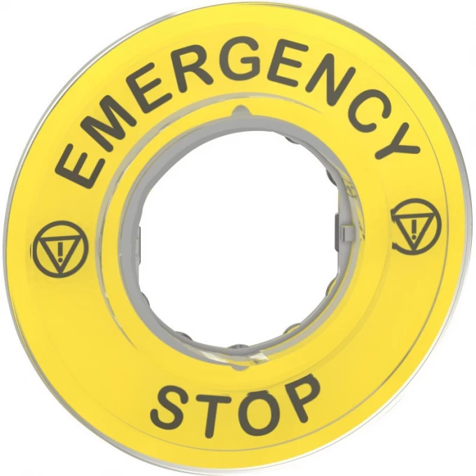3D маркировка SCHNEIDER ELECTRIC HARMONY "EMERGENCY STOP" ZBY9320 3D маркировка SCHNEIDER ELECTRIC HARMONY "EMERGENCY STOP" ZBY9320