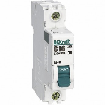 Автоматический выключатель SCHNEIDER ELECTRIC DEKRAFT 1Р 3А х-ка D ВА-101 4,5кА