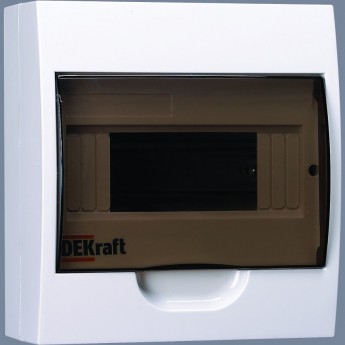 Корпус пластиковый навесной DEKRAFT 8 модулей, IP41, ЩРН-П-8 DEK