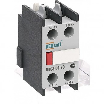 Приставка контактная DEKRAFT доп.контакты 2НО лицев