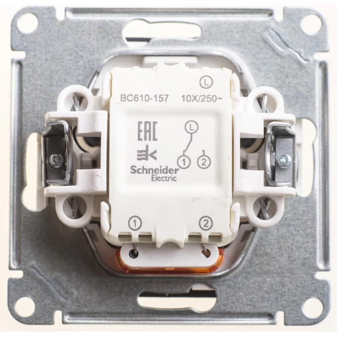 1-клавишный переключатель SCHNEIDER ELECTRIC W59 с подсветкой 10АХ, механизм, ЧЕРНЫЙ БАРХАТ VS610-157-6-86 1-клавишный переключатель SCHNEIDER ELECTRIC W59 с подсветкой 10АХ, механизм, ЧЕРНЫЙ БАРХАТ VS610-157-6-86