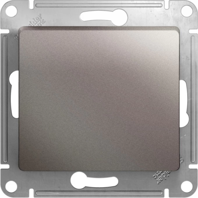 1-клавишный выключатель SCHNEIDER ELECTRIC GLOSSA, сх.1, 10АХ, механизм, ПЛАТИНА GSL001211