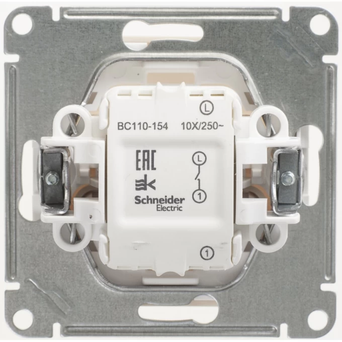 1-клавишный выключатель SCHNEIDER ELECTRIC W59, 10АХ, механизм, СЛОНОВАЯ КОСТЬ VS110-154-2-86 1-клавишный выключатель SCHNEIDER ELECTRIC W59, 10АХ, механизм, СЛОНОВАЯ КОСТЬ VS110-154-2-86