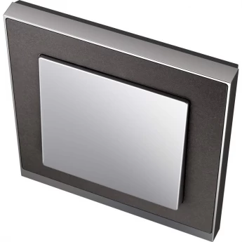 1-постовая рамка SCHNEIDER ELECTRIC MERTEN M-PURE DECOR, СЛАНЕЦ/АЛЮМИНИЙ, SM