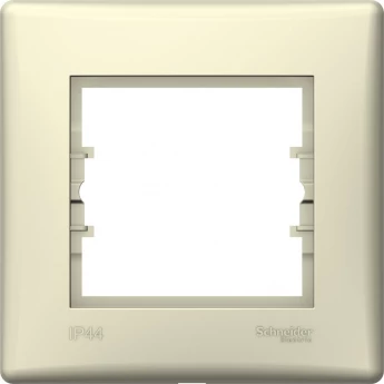 1-постовая рамка SCHNEIDER ELECTRIC SEDNA, горизонтальная IP44, БЕЖЕВАЯ