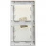 2-постовая рамка SCHNEIDER ELECTRIC GLOSSA, вертикальная, ПЕРЛАМУТР GSL000606
