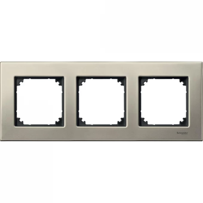 3-постовая рамка SCHNEIDER ELECTRIC MERTEN M-ELEGANCE металлическая, ТИТАН, SM MTN403305 3-постовая рамка SCHNEIDER ELECTRIC MERTEN M-ELEGANCE металлическая, ТИТАН, SM MTN403305