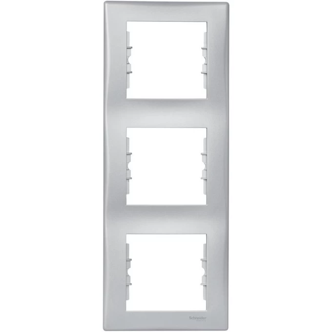 3-постовая рамка SCHNEIDER ELECTRIC SEDNA, вертикальная, АЛЮМИНИЙ SDN5801360