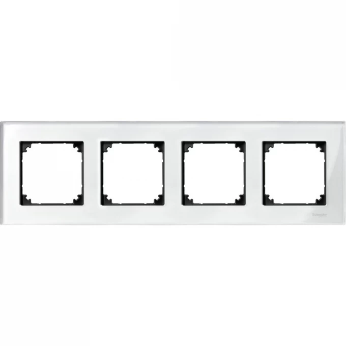 4-постовая рамка SCHNEIDER ELECTRIC MERTEN M-ELEGANCE стеклянная, БРИЛЛИАНТ, SM MTN404419 4-постовая рамка SCHNEIDER ELECTRIC MERTEN M-ELEGANCE стеклянная, БРИЛЛИАНТ, SM MTN404419