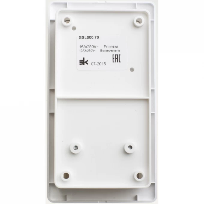 Блок SCHNEIDER ELECTRIC GLOSSA: розетка с заземлением со шторками + 1-клавишный выключатель белый GSL000170