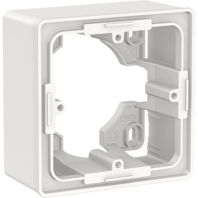 Коробка для открытой установки SCHNEIDER ELECTRIC UNICA NEW, 1-постовая, белый NU800218 Коробка для открытой установки SCHNEIDER ELECTRIC UNICA NEW, 1-постовая, белый NU800218