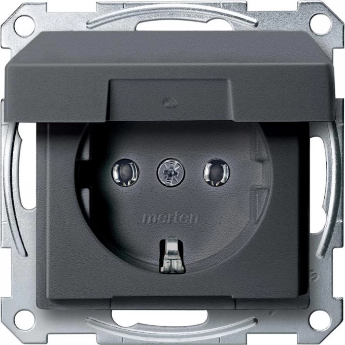 Механизм розетки SCHNEIDER ELECTRIC MERTEN с крышкой б/шт, АНТРАЦИТ, QF SM MTN2311-0414 Механизм розетки SCHNEIDER ELECTRIC MERTEN с крышкой б/шт, АНТРАЦИТ, QF SM MTN2311-0414