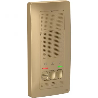 Переговорное устройство (домофон) SCHNEIDER ELECTRIC BLANCA, с настенным монтажом, 4,5В, титан