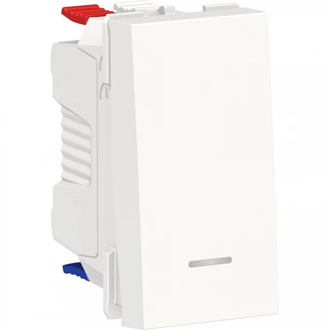 Переключатель 1-клавишный SCHNEIDER ELECTRIC UNICA MODULAR, с нейтралью, сх.6а, 1 модуль, белый NU310318S Переключатель 1-клавишный SCHNEIDER ELECTRIC UNICA MODULAR, с нейтралью, сх.6а, 1 модуль, белый NU310318S