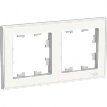 Рамка SCHNEIDER ELECTRIC ATLAS DESIGN ART 2-постовая, белый
