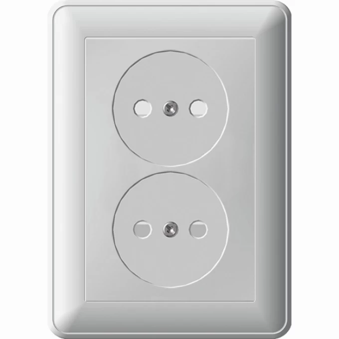 Розетка двойная SCHNEIDER ELECTRIC W59 без заземления, со шторками, 16А, в сборе, белый RS16-254-18 Розетка двойная SCHNEIDER ELECTRIC W59 без заземления, со шторками, 16А, в сборе, белый RS16-254-18