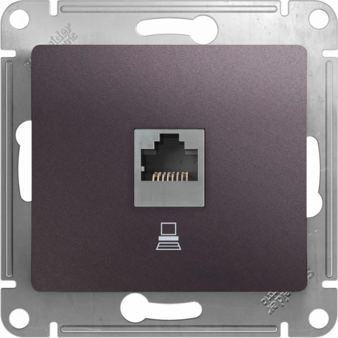 Розетка компьютерная SCHNEIDER ELECTRIC GLOSSA RJ45, кат.5E, механизм, СИРЕНЕВЫЙ ТУМАН GSL001481K Розетка компьютерная SCHNEIDER ELECTRIC GLOSSA RJ45, кат.5E, механизм, СИРЕНЕВЫЙ ТУМАН GSL001481K