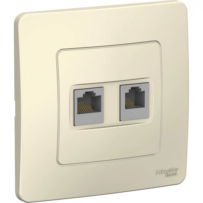 Розетка компьютерная/телефонная SCHNEIDER ELECTRIC BLANCA, с/у, RJ45+RJ11, кат.5E, МОЛОЧНЫЙ BLNIS045112 Розетка компьютерная/телефонная SCHNEIDER ELECTRIC BLANCA, с/у, RJ45+RJ11, кат.5E, МОЛОЧНЫЙ BLNIS045112