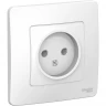 Розетка одинарная SCHNEIDER ELECTRIC BLANCA без заземления без шторок 16А, 250В, БЕЛЫЙ BLNRS000011