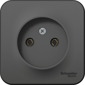 Розетка SCHNEIDER ELECTRIC BLANCA без заземления без шторок, 16А, 250В, антрацит