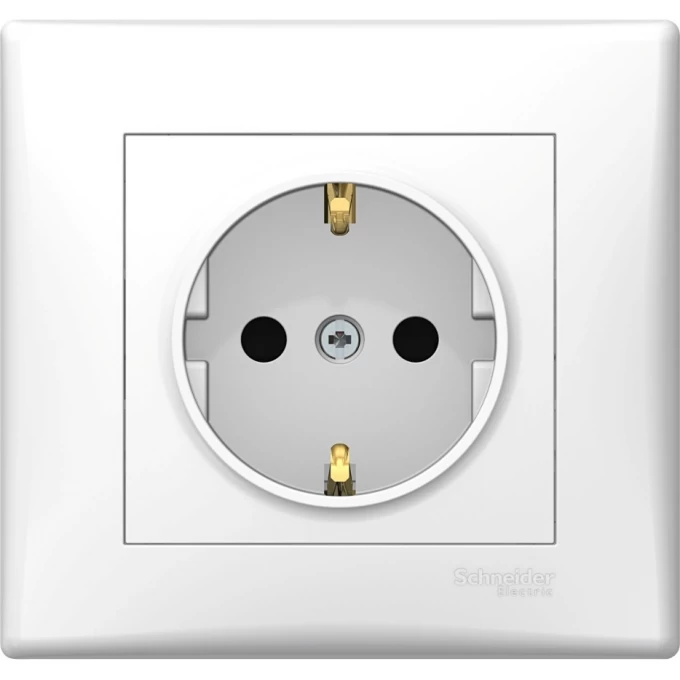 Розетка SCHNEIDER ELECTRIC SEDNA с заземлением, со шторкой, в сборе (в упак. 5 шт.), белый SDN3009121 Розетка SCHNEIDER ELECTRIC SEDNA с заземлением, со шторкой, в сборе (в упак. 5 шт.), белый SDN3009121