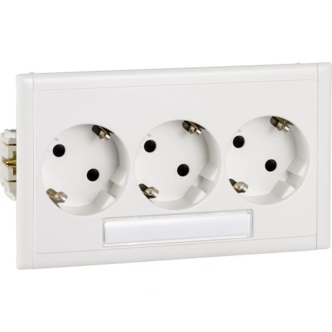 Розетка SCHNEIDER ELECTRIC THORSMAN CYB-PS тройная шторки+окно белая 5940110