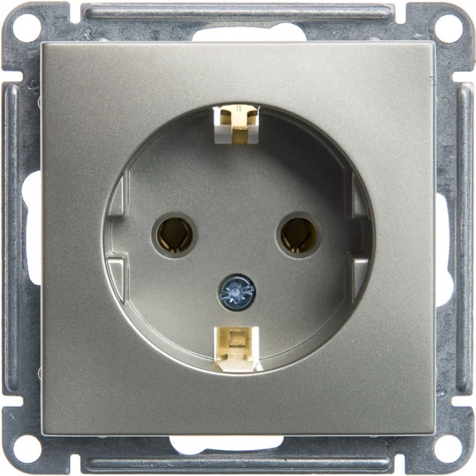 Розетка SCHNEIDER ELECTRIC W59 с заземлением без шторок, 16А, механизм, шампань RS16-154-4-86 Розетка SCHNEIDER ELECTRIC W59 с заземлением без шторок, 16А, механизм, шампань RS16-154-4-86