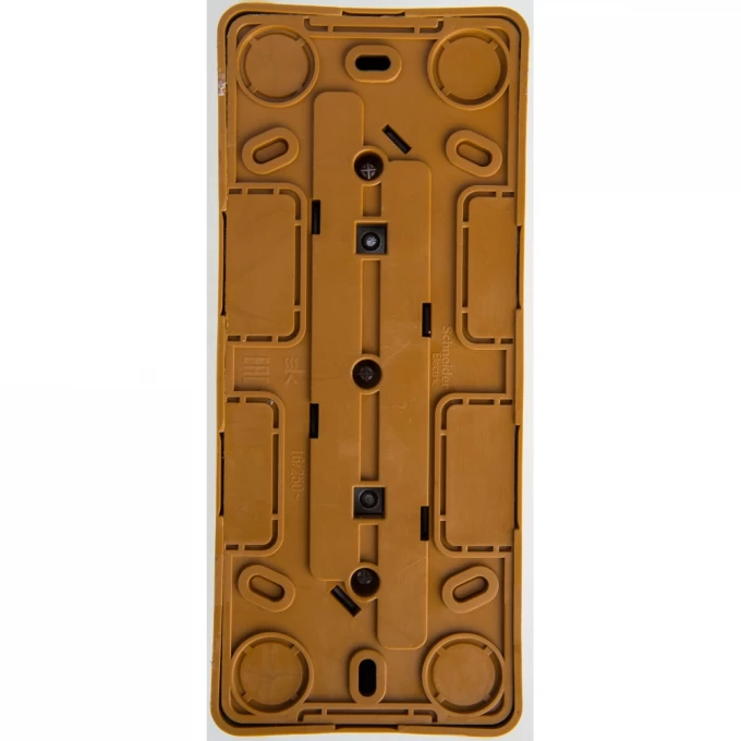 Розетка тройная SCHNEIDER ELECTRIC ЭТЮД с заземлением со шторками 16А 250B, бук, Россия PA16-012T