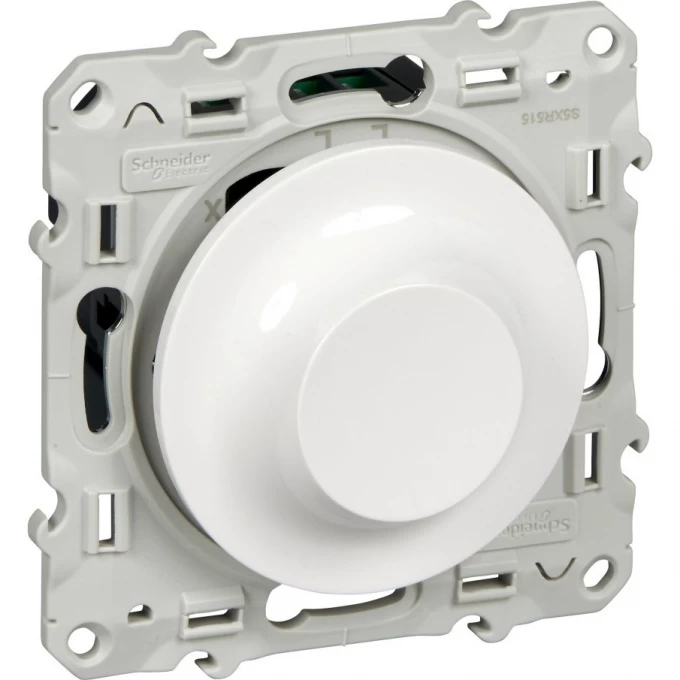 Светорегулятор (диммер) SCHNEIDER ELECTRIC ODACE поворотно-нажимной универсальный 4-400Вт, белый S52R512 Светорегулятор (диммер) SCHNEIDER ELECTRIC ODACE поворотно-нажимной универсальный 4-400Вт, белый S52R512