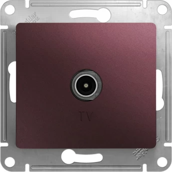 TV антенна коннектор SCHNEIDER ELECTRIC GLOSSA, механизм, БАКЛАЖАНОВЫЙ
