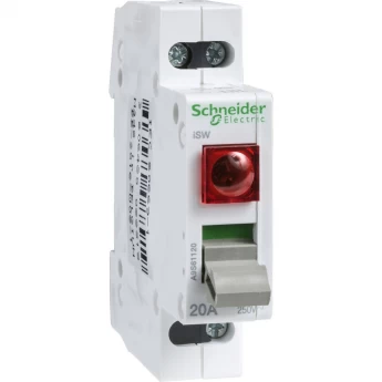Выключатель нагрузки с индикатором SCHNEIDER ELECTRIC ACTI 9 iSW 2П 20A красный