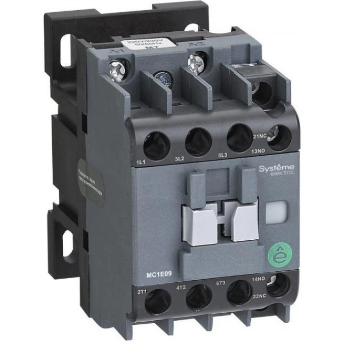 Контактор SCHNEIDER ELECTRIC MC1E 3п 18А кат. 380В/400В AC 1НО+1НЗ SE MC1E18Q7 Контактор SCHNEIDER ELECTRIC MC1E 3п 18А кат. 380В/400В AC 1НО+1НЗ SE MC1E18Q7