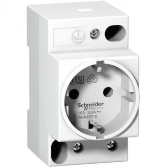 Модульная розетка SCHNEIDER ELECTRIC ACTI9 iPC DIN 2П+T 16A 250В НЕМ