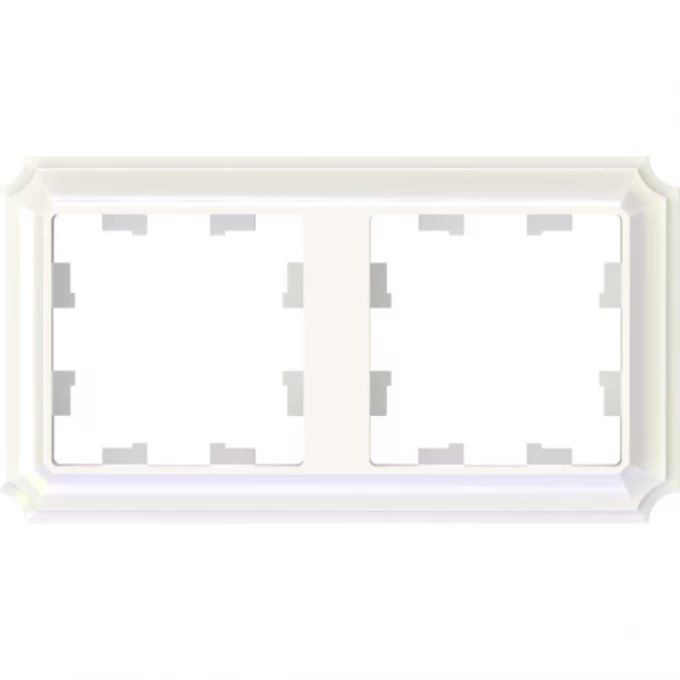 Рамка 2-постовая SCHNEIDER ELECTRIC ATLASDESIGN Antique универсальная, жемчужный ATN100402