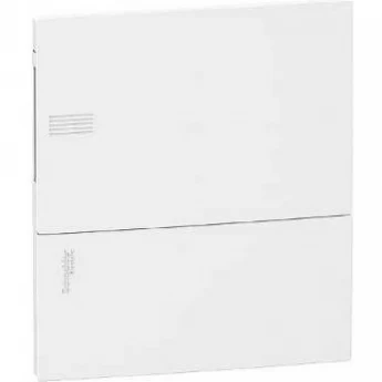 Щит встраиваемый SCHNEIDER ELECTRIC MINI PRAGMA с белой дверцей 1РЯД/8МОД,IP40,IK07,63А,2 клеммы,Италия