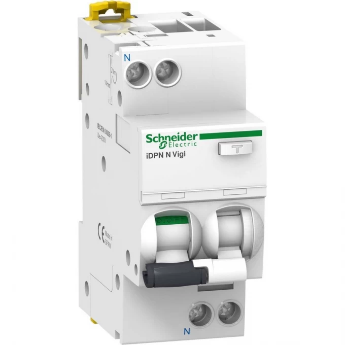 Автоматический выключатель дифференциального тока SCHNEIDER ELECTRIC ACTI 9 iDPN N VIGI 6KA 32A C 30MA A A9D32632