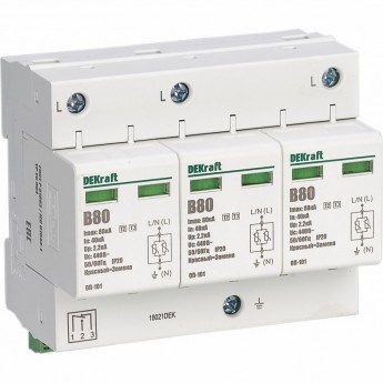 Ограничитель перенапряжения SCHNEIDER ELECTRIC DEKRAFT ОП101-3P-080-B-420