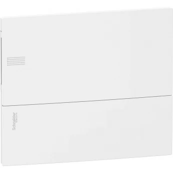Щит встраиваемый SCHNEIDER ELECTRIC MINI PRAGMA с белой дверцей 1РЯД/12МОД,IP40,IK07,63А,2 клеммы,Италия